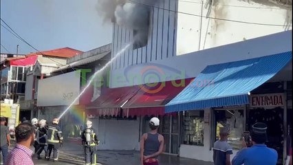 Incendio afecta tienda china en SFM
