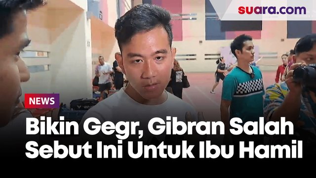 Asam Sulfat Bikin Geger, Ini Momen Gibran Dibantu Wartawan Ingat-ingat Asam Folat untuk Ibu Hamil