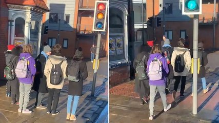 Watch: ‘American’ tourists mistakenly think red traffic lights are for pedestrians