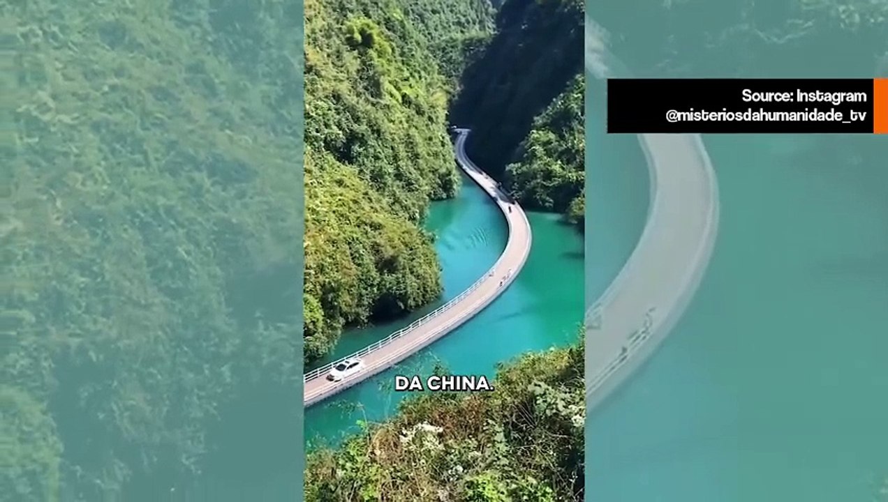 Video: Sehen Sie eine unglaubliche Brücke in China, die sich im Wasser bewegt