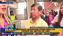 Metro de Lima: Suspenden servicio de la Línea 1 tras fallas en el sistema