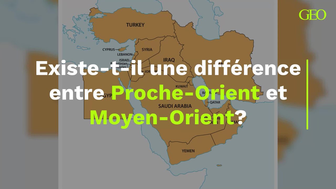 Existetil une différence entre ProcheOrient et MoyenOrient ? Vidéo Dailymotion