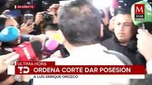 Luis Enrique Orozco llega a Palacio de Gobierno para asumir gubernatura interina de NL