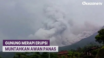 Gunung Merapi Muntahkan Awan Panas, Pos Babadan Diguyur Hujan Abu