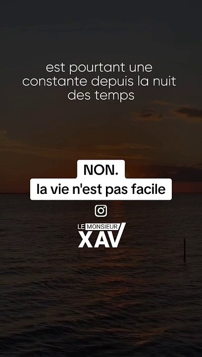 ⭕NON LA VIE N'EST PAS FACILE⭕