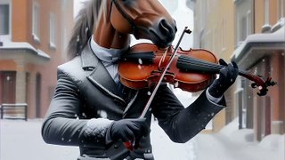 Horse play violin