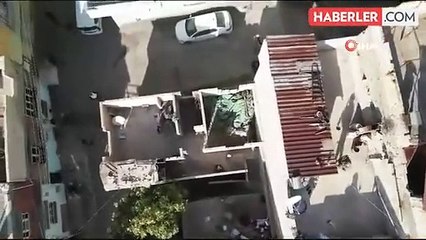 Gaziantep'te film sahnelerini aratmayan operasyon kamerada