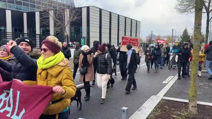 Les syndicats dans la rue contre la loi France Travail