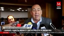 Rubén Moreira propone juicio político contra Samuel García por crisis política en NL