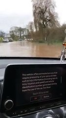 Flooding at Willowbrook Garden Centre on the A38 near Wellington.