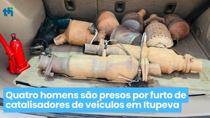 Quatro homens são presos por furto de catalisadores de veículos em Itupeva
