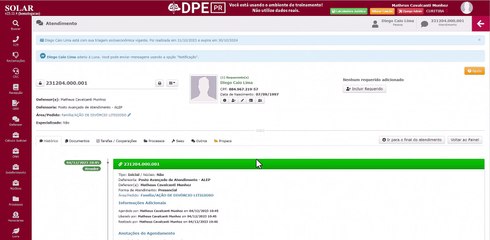 Atualização SOLAR - Solicitação de Documentos