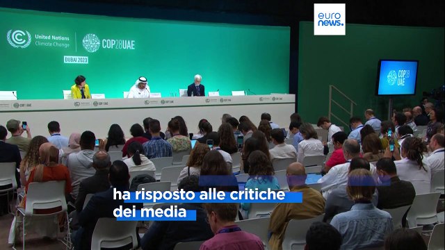 Cop28, il presidente Al Jaber smentisce i media e le accuse: rispetto la scienza