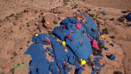 Tafraout Painted Rocks by Drone الصخور الملونة بتافراوت بالدرون