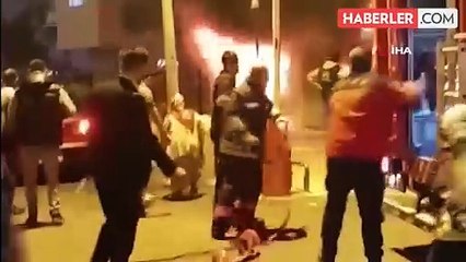 Rize'de bir iş yerinde çıkan yangın söndürüldü