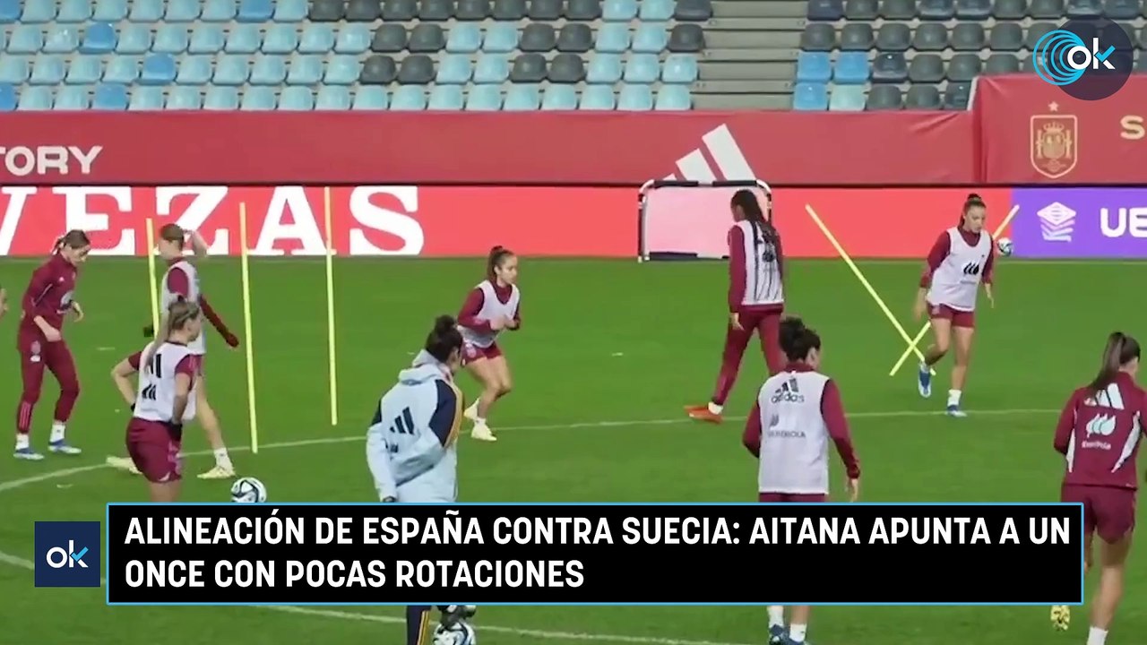 Alineación de España contra Suecia: Aitana apunta a un once con pocas rotaciones