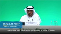 El Sultán al Jaber se retracta y afirma que la ciencia es la guía de la COP28