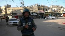 كاميرا العربية توثق نزوح شرق خان يونس هربا من القصف