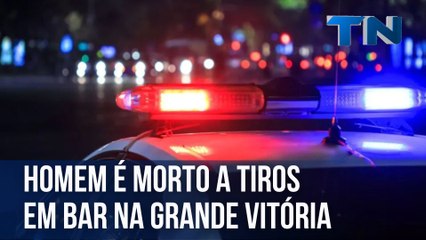 Homem é morto a tiros em bar na Grande Vitória