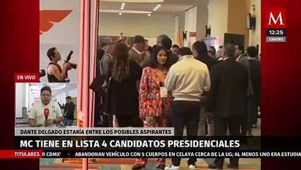 MC considera cuatro aspirantes a precandidatura presidencial del partido