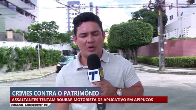 Assaltantes tentam roubar motoristas de aplicativo em Apipucos