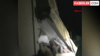 Alanya'da kısmi tadilat yapılan bina çöktü