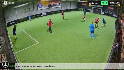 Faute de Nicolas CHASCO - PEÑA 64