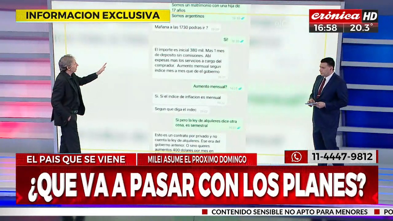 Se negó a pagar un ajuste mensual del alquiler y recibió indignante respuesta de la inmobiliaria: "La ley no cuenta"