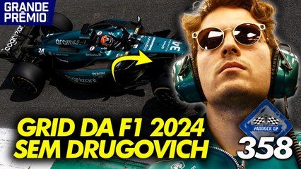 F1 2024 SEM DRUGOVICH no grid + MELHORES DO ANO 2023 | Paddock GP #358