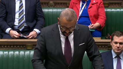 Moment James Cleverly announces new salary threshold for legal migrants