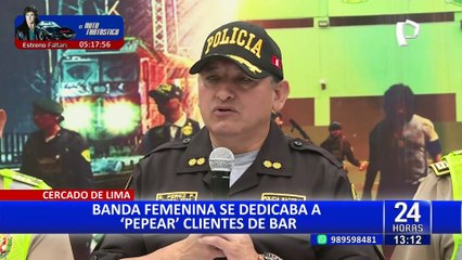 Cercado: cae banda de mujeres dedicada a ‘pepear’ clientes de bares