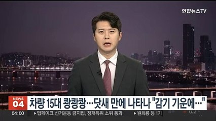 차량 15대 쾅쾅쾅…닷새만에 나타나 "감기 기운에…"