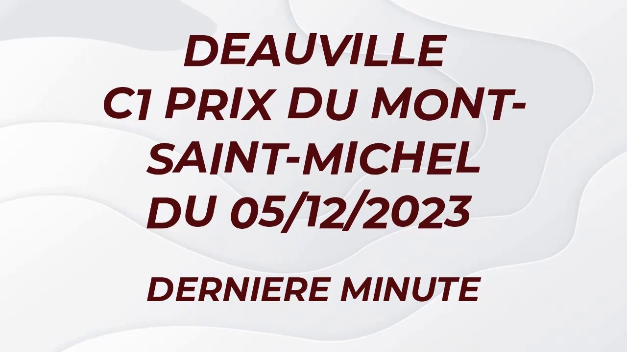 SELECTION DEAUVILLE C1 PRIX DU MONT-SAINT-MICHEL  05/12/2023 #pronostics_pmu #horse #quinté #pronostic