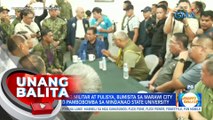 Mga opisyal na militar at pulisya, bumisita sa Marawi City kasunod ng pambobomba sa Mindanao State University | UB