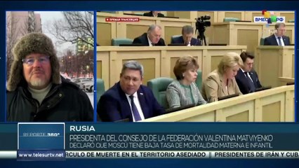Pdta. del Consejo de la Federación Valentina Matviyenko destacó la baja mortalidad materna en Rusia