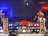 Ryo Jimmy Saito & Jimmy Kanda & Jimmy KAGETORA vs Shingo Takagi & YAMATO &  Chihiro Tomianaga