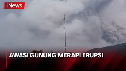 Gunung Merapi di Yogyakarta 4 Kali Erupsi dalam Sehari,  Status Siaga 3