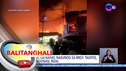 Halos 100 bahay, nasunog sa Brgy. Tagpos, Binangonan, Rizal | BT