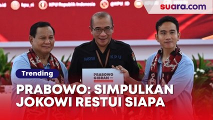 Prabowo Subianto: Jangan Marah-marah, Simpulkan Sendiri Jokowi Merestui Siapa