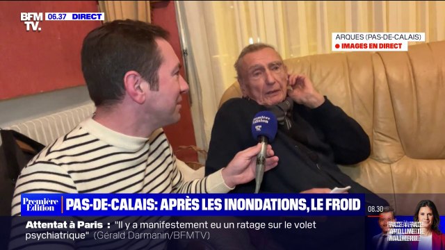 Pas-de-Calais: après les inondations, un sinistré témoigne de son quotidien dans le froid