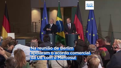 Scholz e Lula confiantes em acordo UE-Mercosul