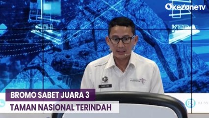 Tải video: Bromo Jadi Taman Nasional Terindah Ketiga di Dunia, Begini Respons Menparekraf Sandiaga Uno