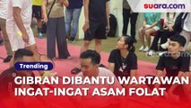 Asam Sulfat Bikin Geger, Ini Momen Gibran Dibantu Wartawan Ingat-ingat Asam Folat untuk Ibu Hamil