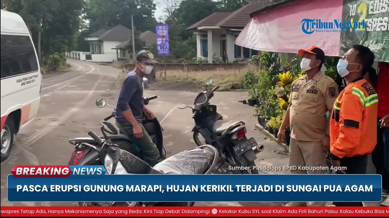 BREAKING NEWS Gunung Marapi Sumbar Erupsi, Kolom Abu Setinggi 3.000 M hingga Hujan Abu dan Kerikil