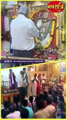 Sadguru Aniruddha Bapu taking darshan of Aadimata during Navratri at Gurukshetram