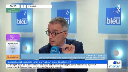 05/12/2023 : l'invité d'actu 8h15 France Bleu Paris