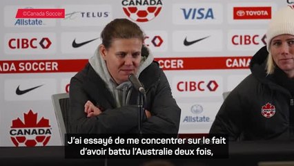 Canada (F) - Sinclair : "C'est agréable de jouer au football sans stress"