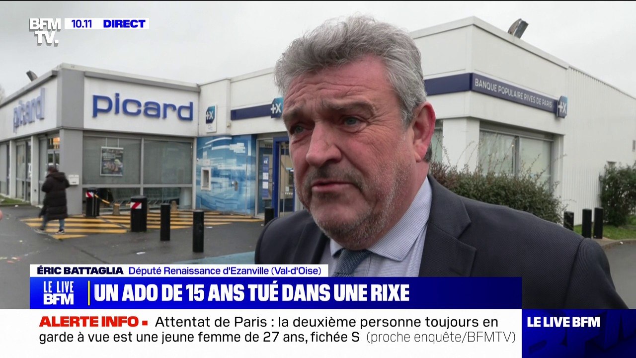 Adolescent tué lors d'une rixe à Ézanville: le maire évoque "une altercation pour une histoire de baskets"