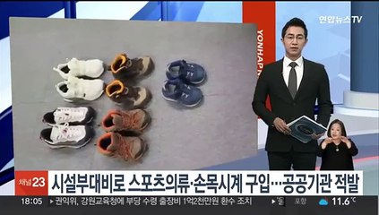 시설부대비로 스포츠의류·손목시계 구입…공공기관 적발