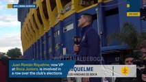 Boca Juniors VP Riquelme leads fans in protest